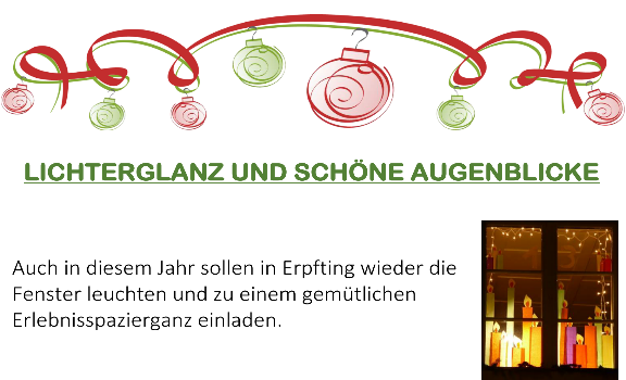 Lichterglanz und schöne Augenblicke