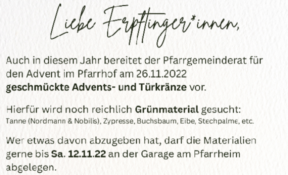 Advents und Türkränze