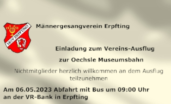 Sängerausflug MGV Erpfting